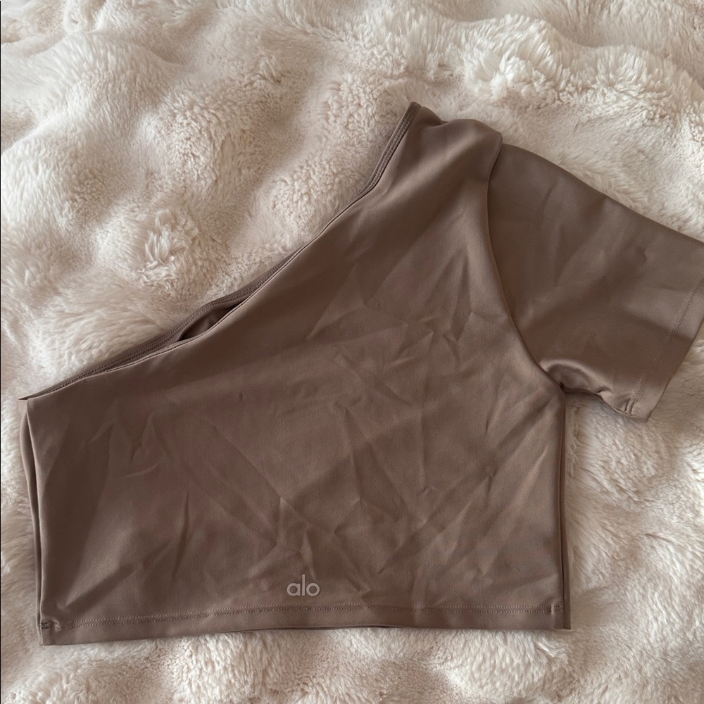 ALO Yoga Taupe Activewear Top